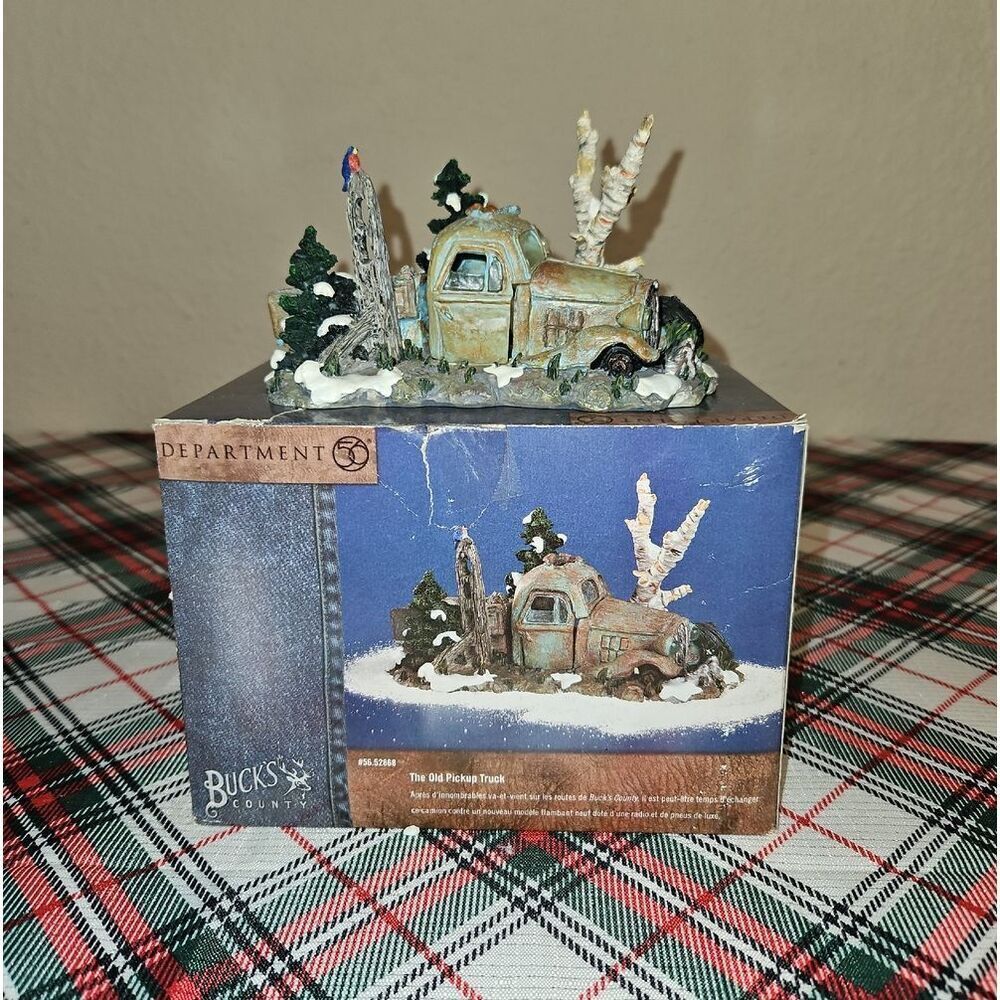 Dept. 56 "The Old Pickup Truck" Buck's County Series Village Accessory Decor